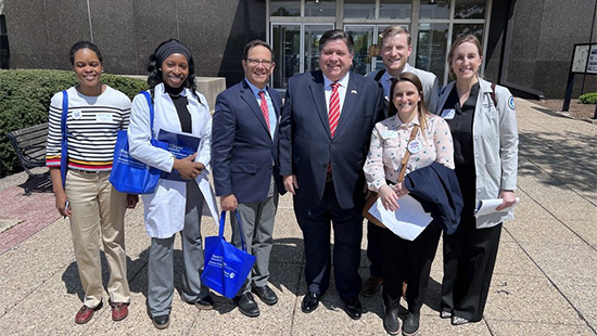 Fellows meet with Governor Pritzker
